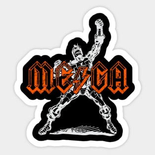 Mega Punk Robot (inverse) Sticker